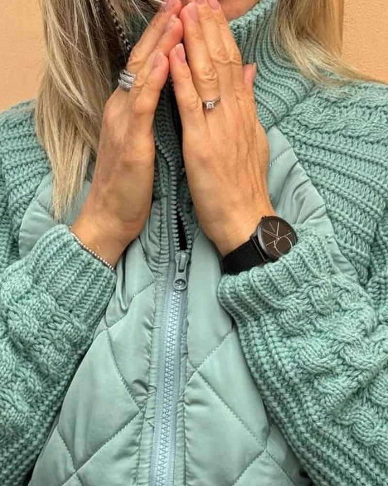 Victoria - Chaqueta de Forro Polar de Punto Casual