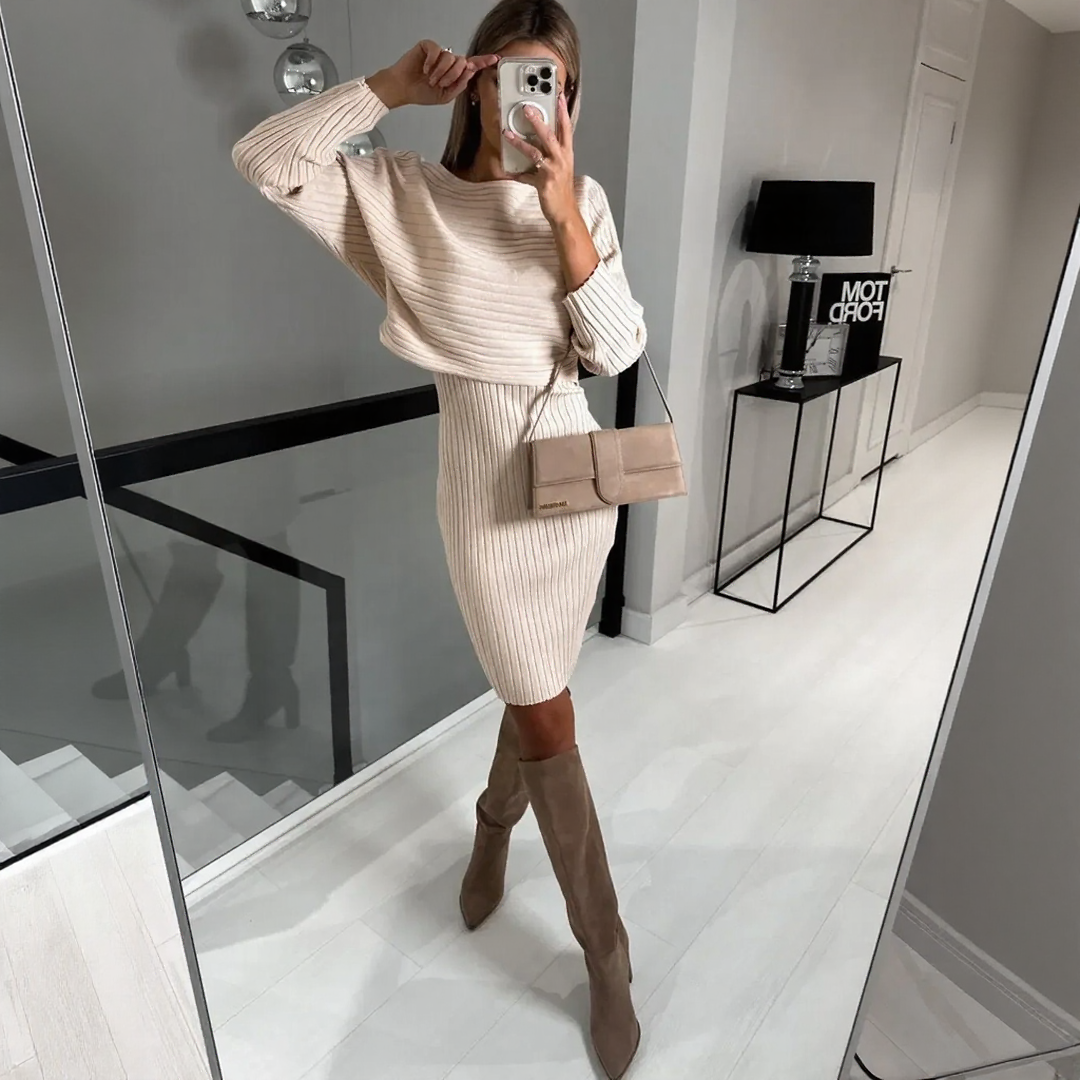 Sally | Conjunto de vestido y jersey