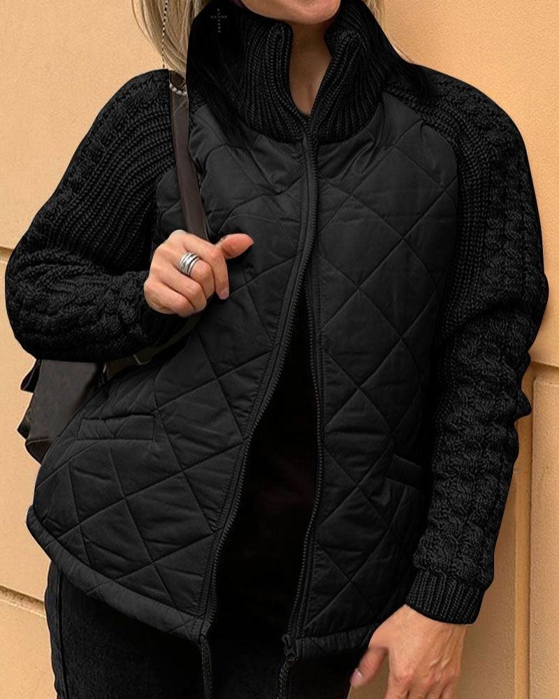 Victoria - Chaqueta de Forro Polar de Punto Casual