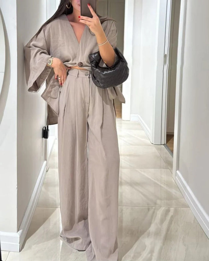 Céline | Conjunto coordinado con escote en V